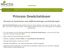 Tablet Screenshot of princess-glashausbau.at